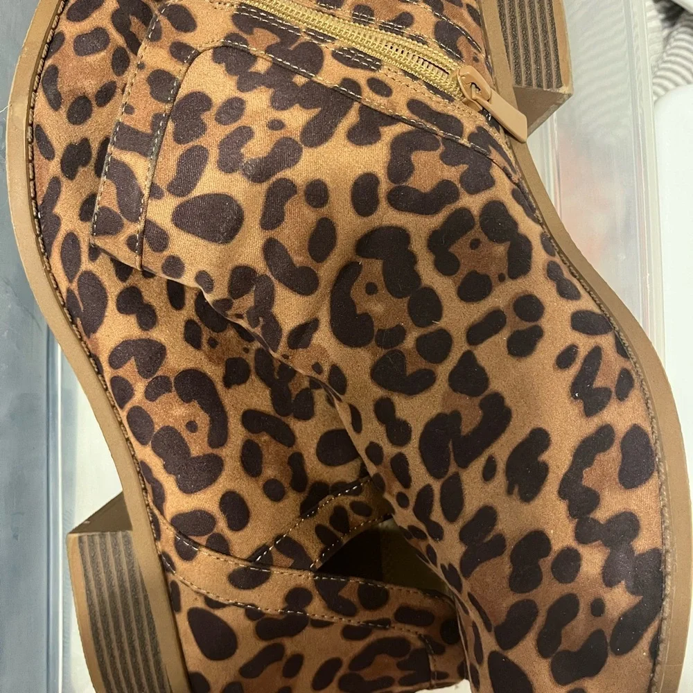 Torrid Brown Leopard Ankle Booties - Picture 15 of 15